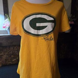 NFL Green Bay Packers Women's Yellow Team Apparel Shirt